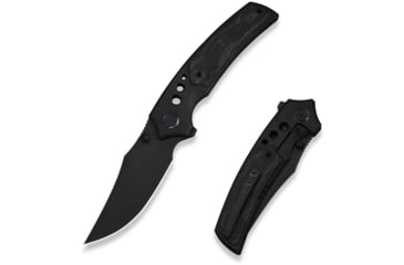 Image of We Knife Co Ltd Skynix Folding Knife, 3.7in, Bohler M390 Steel, Clip Point Blade, Black 6AL4V Titanium Handle, WE24087-1
