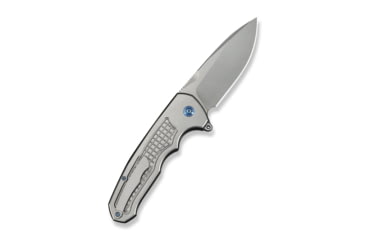Image of We Knife Co Ltd Starlash Flipper Knife Gray Titanium Handle 3.97inch Stonewashed Bohler M390 Blade