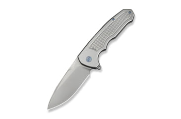 Image of We Knife Co Ltd Starlash Folding Knife, 3.97in, Bohler M390 Stainless Steel, Drop Point Blade, 6Al4v Titanium Gray Handle, WE23011C-2