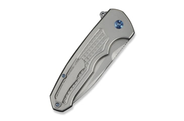 Image of We Knife Co Ltd Starlash Flipper Knife Gray Titanium Handle 3.97inch Stonewashed Bohler M390 Blade