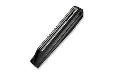 Image of We Knife Co Ltd Collinear Flipper Knife Polished Bead Blasted &amp; Satin Titanium Handle And Endcap 3.67inch Fafnir Damasteel Blade