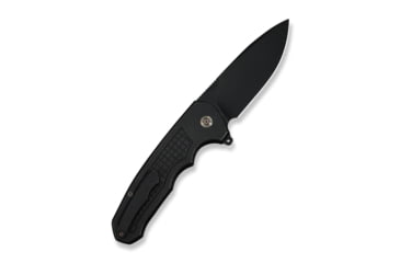 Image of We Knife Co Ltd Starlash Flipper Knife Black Titanium Handle 3.97inch Black Stonewashed Bohler M390 Blade