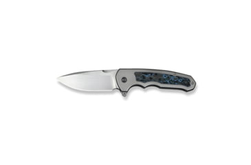Image of We Knife Co Ltd Starlash Flipper Knife Polished Bead Blasted Titanium Handle With Arctic Storm Fatcarbon Fiber Inlay 3.97inch Hand Rubbed Satin Bohler M390 Blade