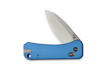 Image of We Knife Co Ltd Banter 2 Folding Knife 2.87 in, CPM S35VN Steel, Satin Drop Point Blade, Aluminum Blue Handle, WE23075-1