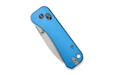 Image of We Knife Co Ltd Banter 2 Folding Knife 2.87 in, CPM S35VN Steel, Satin Drop Point Blade, Aluminum Blue Handle, WE23075-1