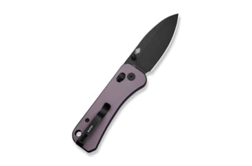 Image of We Knife Co Ltd Banter 2 Folding Knife 2.87 in, CPM S35VN Steel, Black Stonewash Drop Point Blade, Aluminum Purple Handle, WE23075-2