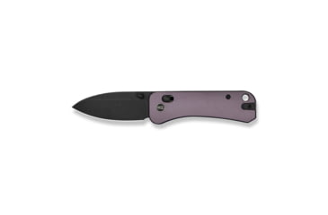 Image of We Knife Co Ltd Banter 2 Folding Knife 2.87 in, CPM S35VN Steel, Black Stonewash Drop Point Blade, Aluminum Purple Handle, WE23075-2