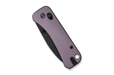 Image of We Knife Co Ltd Banter 2 Folding Knife 2.87 in, CPM S35VN Steel, Black Stonewash Drop Point Blade, Aluminum Purple Handle, WE23075-2