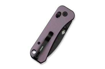 Image of We Knife Co Ltd Banter 2 Folding Knife 2.87 in, CPM S35VN Steel, Black Stonewash Drop Point Blade, Aluminum Purple Handle, WE23075-2