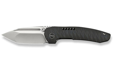 Image of We Knife Co Ltd Weknife Micro Trogon Thumb Stud Knife Tiger Stripe Pattern Flamed Titanium Handle - WE24043-3