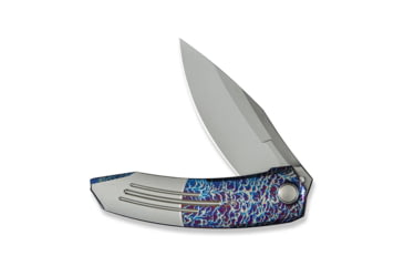 Image of WEKNIFE Sine Wave Flipper Knife Flamed &amp; Satin Titanium Handle