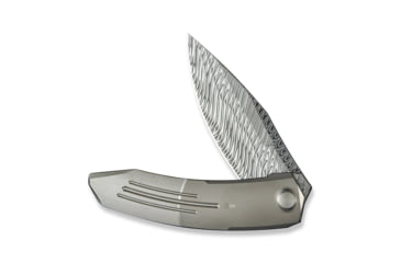 Image of WEKNIFE Sine Wave Flipper Knife Polished Bead Blasted &amp; Satin Titanium Handle