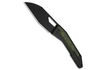 Image of We Knife Co. WE Knife Co. Inceptus Frame Lock Knife Black Ti + Green/Black CF 3.6" Black SW, Black, Bohler M390, adult, BHQ-230711