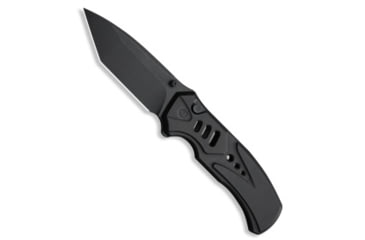 Image of We Knife Co. WE Knife Co. Zentron Button Lock Knife Black Titanium 3.5" Black SW M390, Black, Bohler M390, adult, BHQ-220687