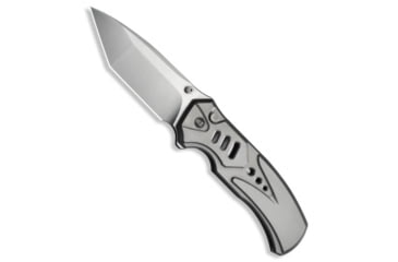 Image of We Knife Co. WE Knife Co. Zentron Button Lock Knife Gray Titanium 3.5" Satin M390, Gray, Bohler M390, adult, BHQ-220688