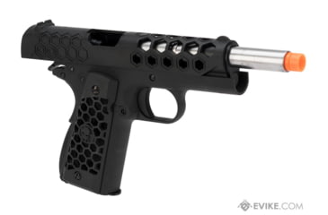 Image of WE-Tech 1911 Hex Cut Gen 2 Gas Blowback Airsoft Pistol, Black, WE-E016-BK