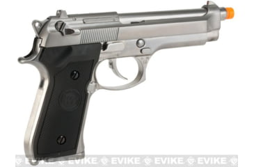 Image of WE-Tech Full Metal M9 Heavy Weight Airsoft GBB Professional Training Pistol, Silver, WE-M002