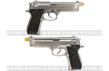 Image of WE-Tech Full Metal M9 Heavy Weight Airsoft GBB Professional Training Pistol, Silver, WE-M002