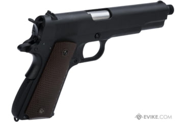 Image of WE-Tech Latest Gen2 Full Metal 1911 GI Full Size Airsoft GBB Pistol, CO2, Black/Brown, WE-E017C-BK