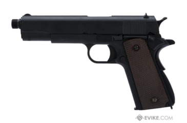 Image of WE-Tech Latest Gen2 Full Metal 1911 GI Full Size Airsoft GBB Pistol, CO2, Black/Brown, WE-E017C-BK