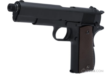 Image of WE-Tech Latest Gen2 Full Metal 1911 GI Full Size Airsoft GBB Pistol, CO2, Black/Brown, WE-E017C-BK