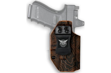 Image of We the People Holsters Kydex IWB Holster, S&amp;W Shield X, Optic Cut, Right Hand, Topographic Orange, WTP-R279-1044-R