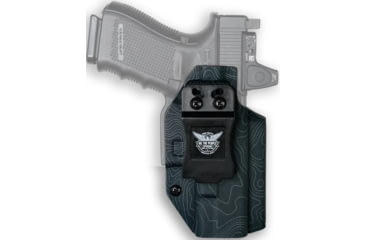 Image of We the People Holsters Kydex IWB Holster, S&amp;W Shield X, Optic Cut, Right Hand, Topographic Gray, WTP-R279-1047-R