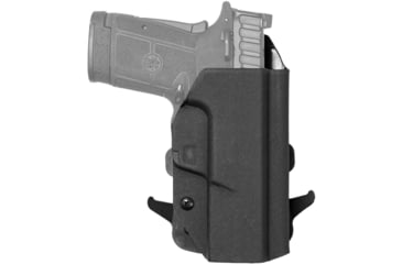 Image of We the People Holsters Kydex OWB Paddle Holster, S&amp;W M&amp;P Shield/M2.0 9/40/ and Shield Plus 9/30SC, Optic Cut, Right Hand, Black, OWB-R18-1000-R