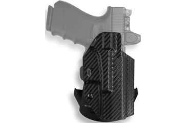 Image of We the People Holsters Kydex OWB Paddle Holster, S&amp;W Shield X, Optic Cut, Right Hand, Carbon Fiber, OWB-R279-1001-R