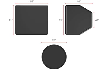 Image of WeatherTech All Purpose Mat, Angled, Black, APM4044B