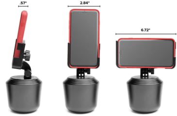 Image of WeatherTech CupFone Two View, Black, 8ACF5TV