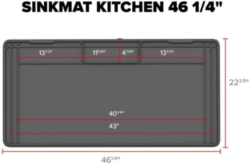 Image of WeatherTech SinkMat Kitchen, 46 1/4in, Black, USM03BXBK