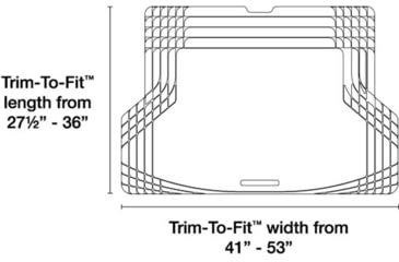 Image of WeatherTech Trim-to-fit Cargo/Truck Mat, Black, 11AVMCB