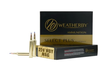 Image of Weatherby 224Wthby Mag 50gr Hornady V-Max 20 Per Box/10 Case, H22450VMAX