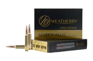 Image of Weatherby .25 Weatherby Rebated Precision Magnum 117 Grain Barnes LRX Brass Cased Rifle Ammo, 20 Rounds, B25RPM117LRX