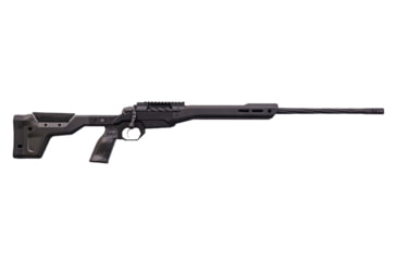 Image of Weatherby 307 Alpine MDT Bolt Action Rifle, 6.5mm Creedmoor, 24in Barrel, 1-8, CF Stock, Cerakote Black, 3WAMC65CMR4B-FRRMPG