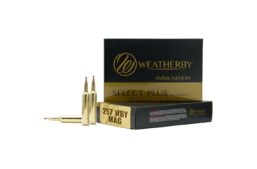 Image of Weatherby Select Plus .257 Magnum 92 Grain Hammer Custom Brass Cased Centerfire Rifle Ammo, 20 Rounds, M25792HCB