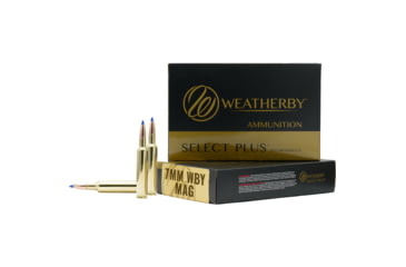 Image of Weatherby Select Plus 7mm Magnum 146 Grain Hammer Custom Brass Cased Centerfire Rifle Ammo, 20 Rounds, M7MM146HCB