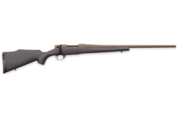 Image of Weatherby Vanguard WeathrguaRD Bolt Action Rifle, 7mm Remington Magnum, 24in Threaded Barrel, 1-9.5, Synthetic Black With Bronze Web Stock, Bronze, 3Rd, VWB7MMRR4T-FRRMPG