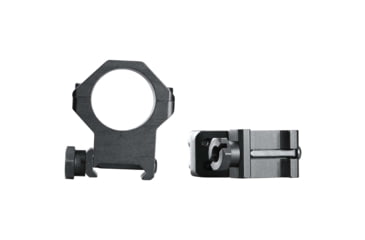 Image of Weaver 1in Four Hole Skeleton Rifle Scope Rings, X-High, Matte Black 48362