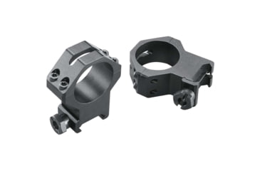 Image of Weaver 30mm Four Hole Skeleton Rifle Scope Rings, X-high, Matte Black 48367