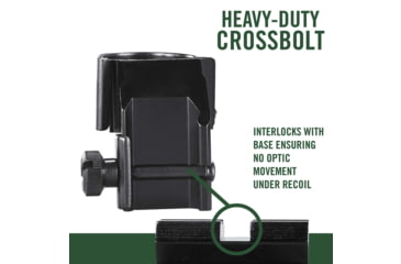 Image of Weaver Rings Detachable Top Mount Rings, 1in, Extended X-High Matte Black 48449