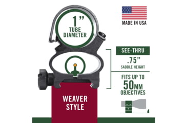 Image of Weaver See-Thru Rings 1in Matte 49523