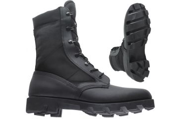 Image of Wellco Black Hot Weather Jungle Boot With Panama Sole - Size - 8.0, Width - R B130-80R