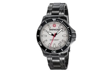 Image of Wenger Sea Force Pvd Case Grey Dial Pvd Bracelet 641107