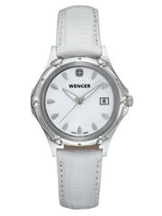 Image of Wenger Standard Issue Ladies White Dial w/ White Leather Strap 70231