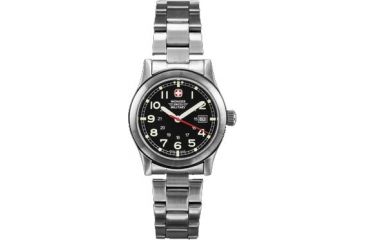 Image of Wenger Swiss Military Ladies' Field Black Dial and Bracelet