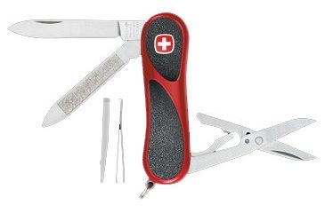 Image of Wenger EvoGrip 81 Swiss Army Knife - Red &amp; Black 16803