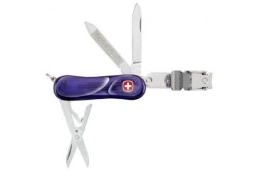 Image of Wenger Pocket Knife Swiss Army Clippers, Swiss Clipper Colors Wenger Pocket Knife Purple Translucent Clipper