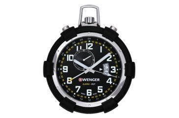 Image of Wenger Travel Pocket alarm w/ black dial retractable stand and S-Biner 73015